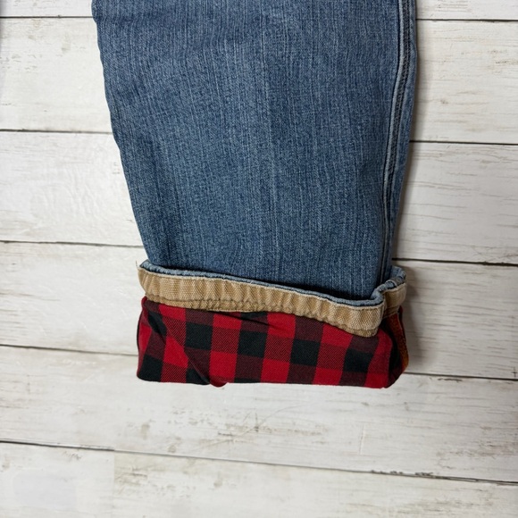 Duluth Trading Companh Men's Flex Ballroom Relaxed Fit Flannel Lined Jeans 36x30 - Picture 5 of 7